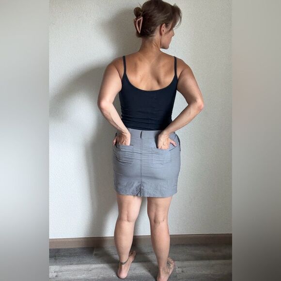 Athleta Skort Gray 6 Skirt Shorts Athleisure Athletic Stretchy Comfy - Picture 6 of 11